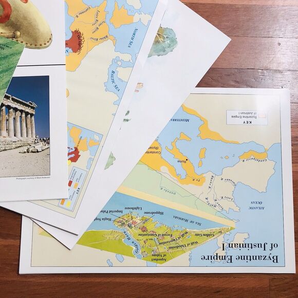 1998 2nd Edition HERITAGE STUDIES 6 Bob Jones University Maps & Timeline Visuals - Picture 10 of 10